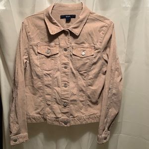 Gap XL distressed corduroy long-sleeve jacket